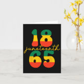 Carte Joyeux Juneteenth est mon jour de l'indépendance E (Fleur jaune)