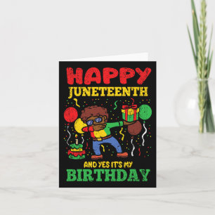 Carte Joyeux Junetten Et Oui C'Est Mon Anniversaire Blm