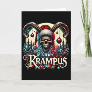 Carte Joyeux Krampus Noël Krampus arrive en ville
