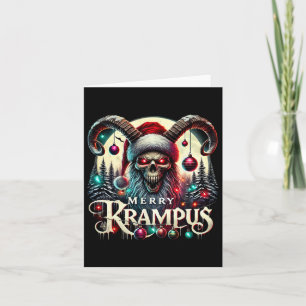 Carte Joyeux Krampus Noël Krampus Vient En Ville