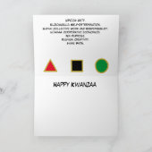 Carte Joyeux Kwanzaa (Intérieur)