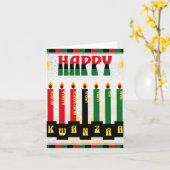 Carte Joyeux Kwanzaa (Fleur jaune)
