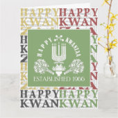 Carte Joyeux Kwanzaa (Fleur jaune)