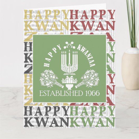 Carte Joyeux Kwanzaa (Devant)
