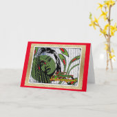 Carte Joyeux Kwanzaa (Fleur jaune)