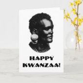 Carte Joyeux Kwanzaa ! (Fleur jaune)