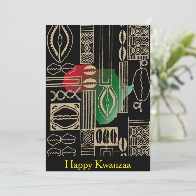 Carte Joyeux Kwanzaa (Debout devant)
