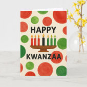 Carte Joyeux Kwanzaa (Fleur jaune)