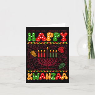 Carte Joyeux Kwanzaa Afro-Américain Vacances 7 Sept Can
