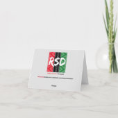 Carte Joyeux Kwanzaa Kinara (Dos)