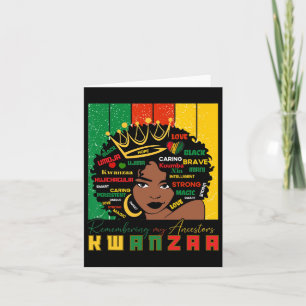 Carte Joyeux Kwanzaa Sept Directives Du Kwanzaa Hommes F