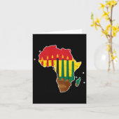 Carte Joyeux Kwanzaa Sept Principes Kinara Bougies Afri (Fleur jaune)