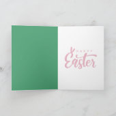 Carte Joyeux Lapin de Pâques (Intérieur)