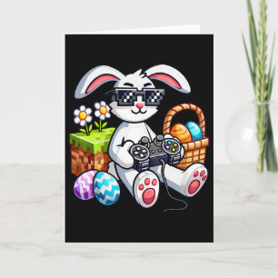 Carte Joyeux Lapin de Pâques Œuf Jeu Vidéo Hommes Garçon