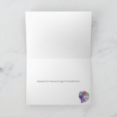 Carte Joyeux lapins et oeufs de Pâques (Intérieur)