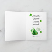 Carte Joyeux Leprechaun de la Saint-Patrick Arc-en-ciel  (Intérieur)