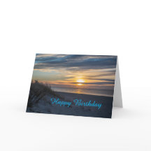 Joyeux lever du soleil d'anniversaire