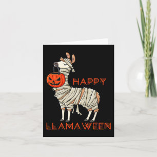 Carte Joyeux Llamaween Fun Halloween Llama Girls Garçons