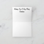 Carte Joyeux Manitou de Noël Incline Arbre éclairé (Intérieur)