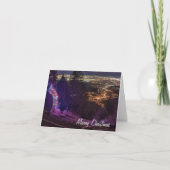 Carte Joyeux Manitou de Noël Incline Arbre éclairé (Devant)