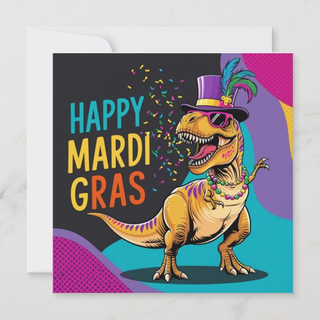 Carte Joyeux Mardi Gras (Devant)