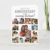 Carte Joyeux Mari Anniversaire | Photo de Wife Collage (Devant)