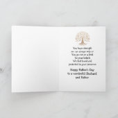 Carte Joyeux Mari de Fête des pères forte protection aim (Intérieur)