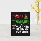 Carte Joyeux Mauvais Peu Importe J'Achèterai Mes Propres (Fleur jaune)