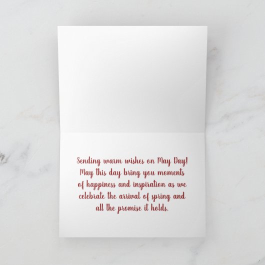 Carte Joyeux May Day (Intérieur)