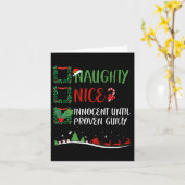 Carte Joyeux méchant innocent jusqu'à preuve de culpabil (Fleur jaune)