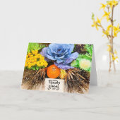 Carte Joyeux Merci Dons Day (Fleur jaune)