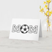Carte Joyeux Mère Fête des Mères Soccer Maman (Fleur jaune)