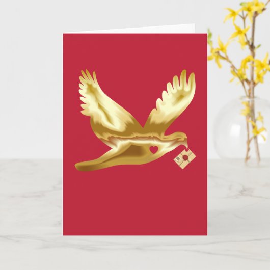 Carte Joyeux message de la Saint-Valentin  (Fleur jaune)