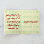 Carte Joyeux message de Noël/transporteur de poste (Intérieur)