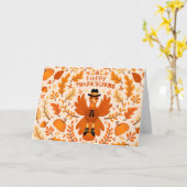 Carte Joyeux message de Thanksgiving (Fleur jaune)