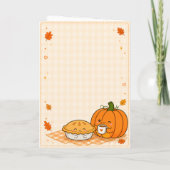 Carte Joyeux message de Thanksgiving festif (Dos)