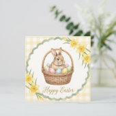 Carte Joyeux message fantaisiste de Pâques (Debout devant)