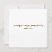 Carte Joyeux message fantaisiste de Pâques (Dos)