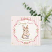Carte Joyeux message fantaisiste de Pâques (Debout devant)