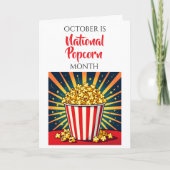 Carte Joyeux Mois National du Popcorn ! Octobre (Devant)