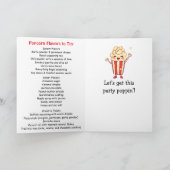 Carte Joyeux Mois National du Popcorn ! Octobre (Intérieur)