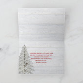 Carte Joyeux morceau de Noël plaid avec cardinal (Intérieur)