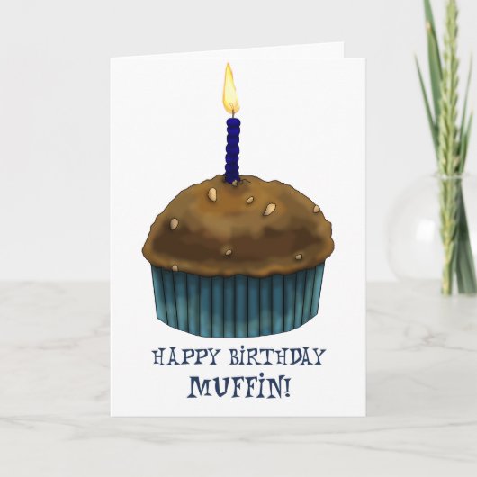 Carte Joyeux Muffin d'anniversaire (Devant)