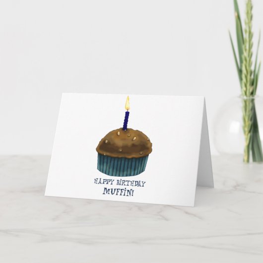 Carte Joyeux Muffin d'anniversaire (Devant)