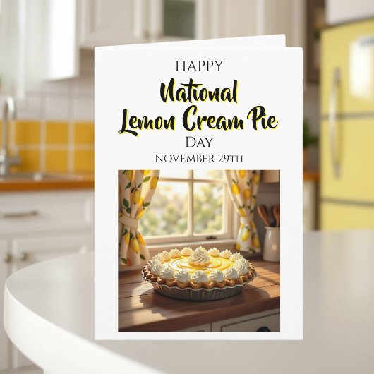 Carte Joyeux National Lemon Cream Pie | 29 novembre