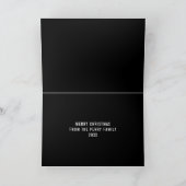 Carte Joyeux + néon clair Signet Bois Noël (Intérieur)