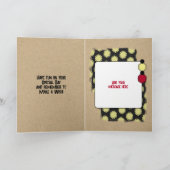 Carte Joyeux neveu d'anniversaire photo rouge (Intérieur)