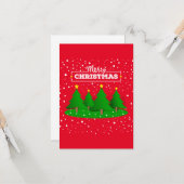 Carte joyeux noël (Devant/Arrière en situation)