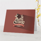 Carte Joyeux Noël (Fleur jaune)