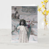 Carte Joyeux Noel (Fleur jaune)